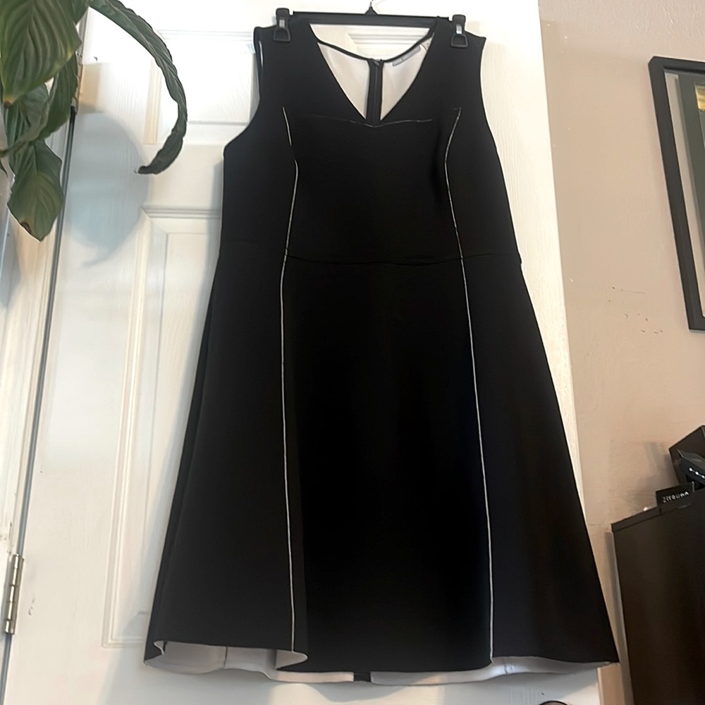 Halogen Black Flared Dress size 16